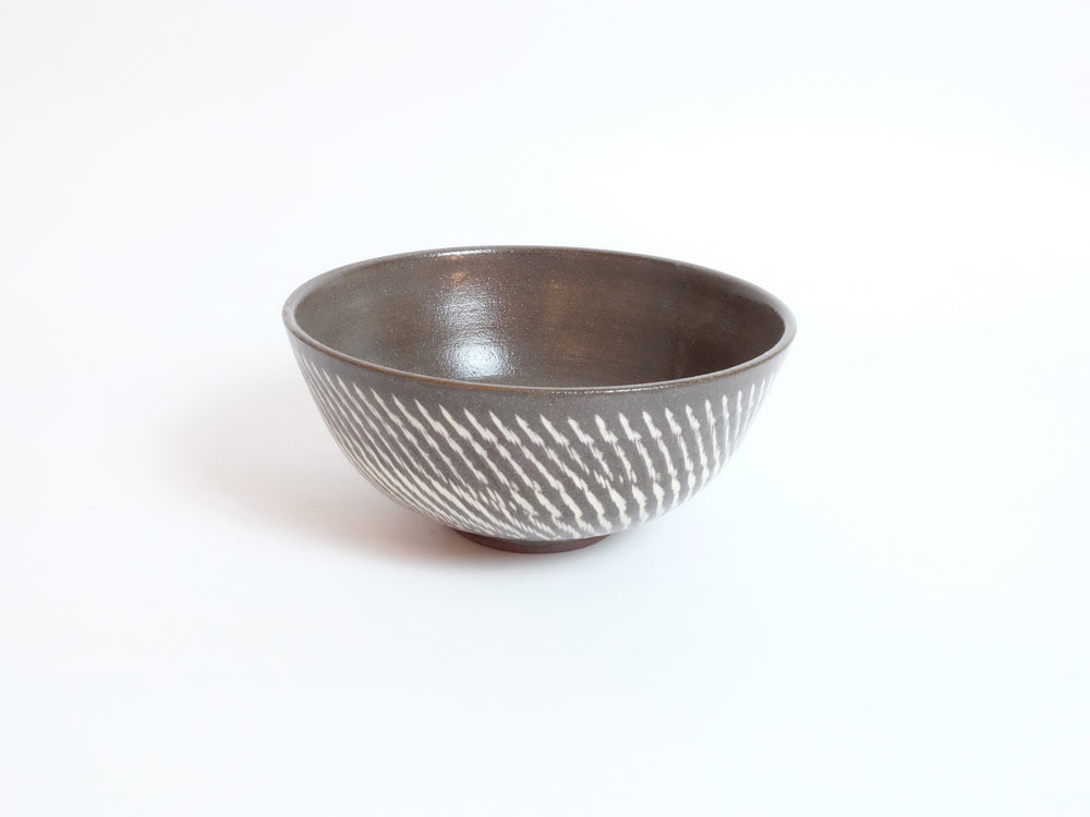 
                  
                    Large Kasama Chisel Patterned Bowl by Hiroshi Otsu
                  
                