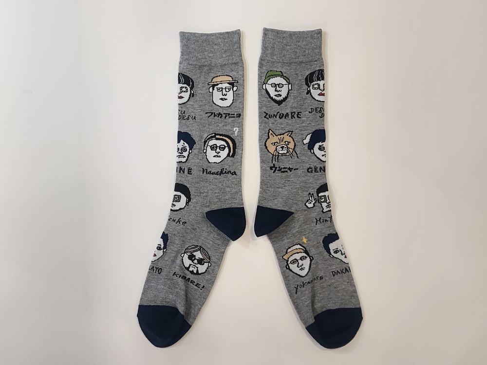 Faces of Kagoshima Socks by Kagomania