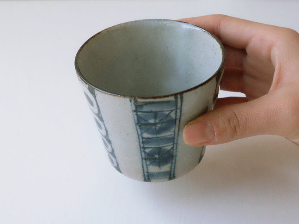 
                  
                    Indigo Obimon (Kimono tie)  Sobachoko Cup by Tōsai-gama
                  
                