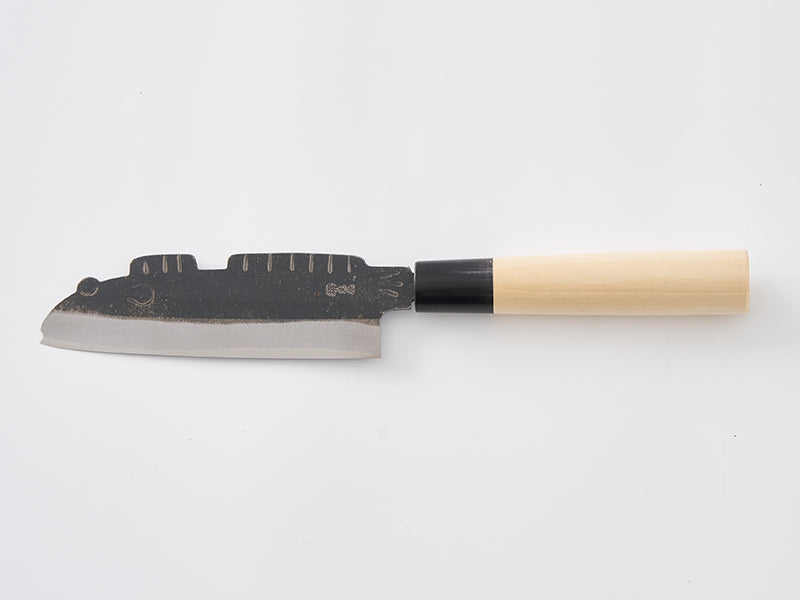 
                  
                    Fish-shaped Knife "Mudskipper" with Buffalo Horn Handle By Ikeda Tanren-jo 81
                  
                