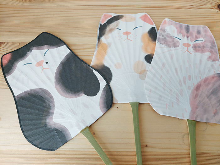 
                  
                    Handmade Cat Marugame Fans
                  
                