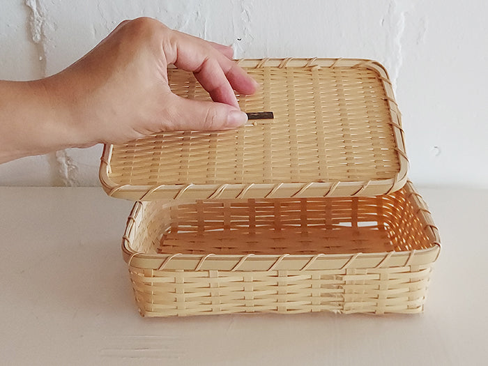 Weaved Bamboo Bento Long