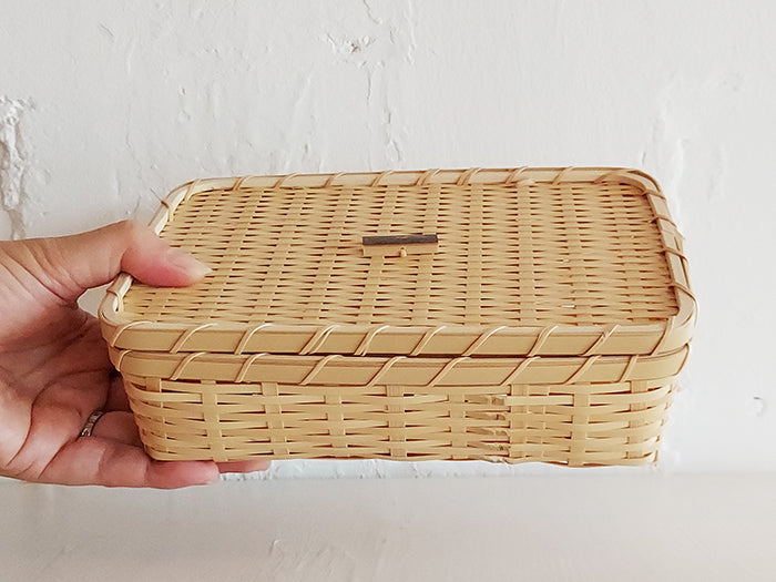Small Bamboo Bento Box by Nanpu Kōgei