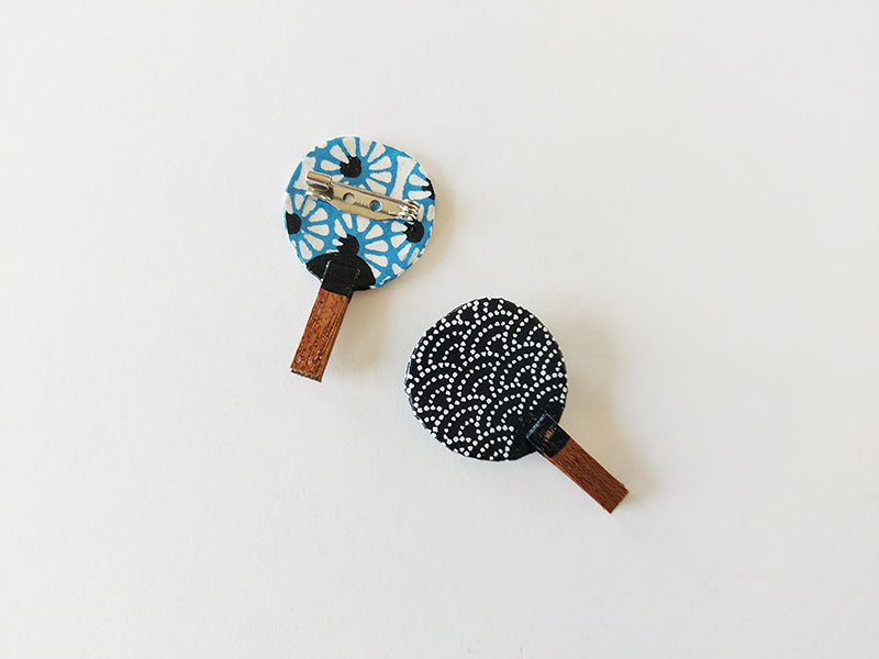 
                  
                    Handmade Marugame Fan Brooch
                  
                