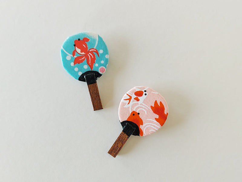 
                  
                    Handmade Marugame Fan Brooch
                  
                