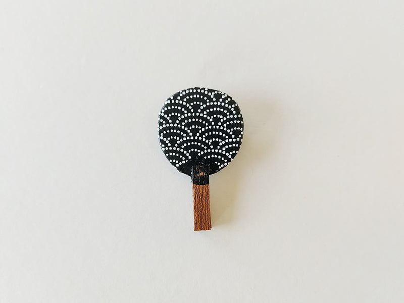 
                  
                    Handmade Marugame Fan Brooch
                  
                