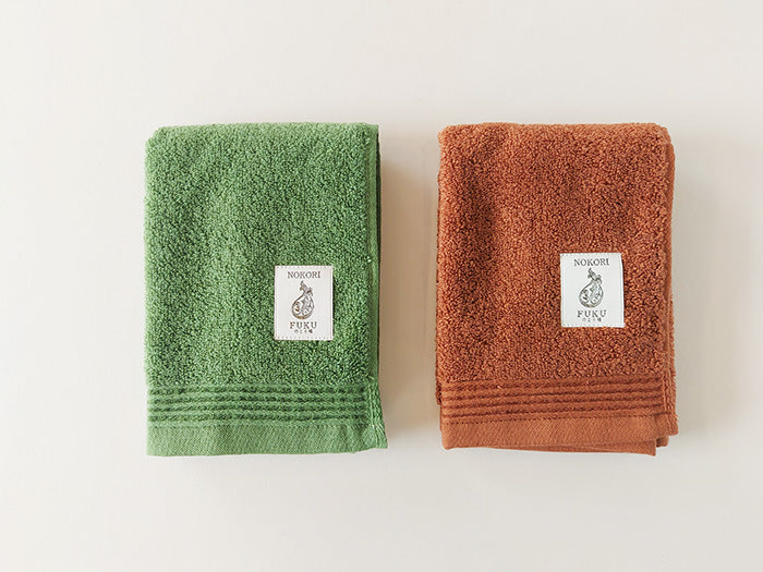 Natural Dye 'Nokorifuku' Hand Towel by Fukuroya Towel