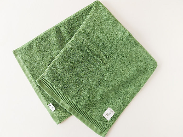 Natural Dye 'Nokorifuku' Face Towel by Fukuroya Towel