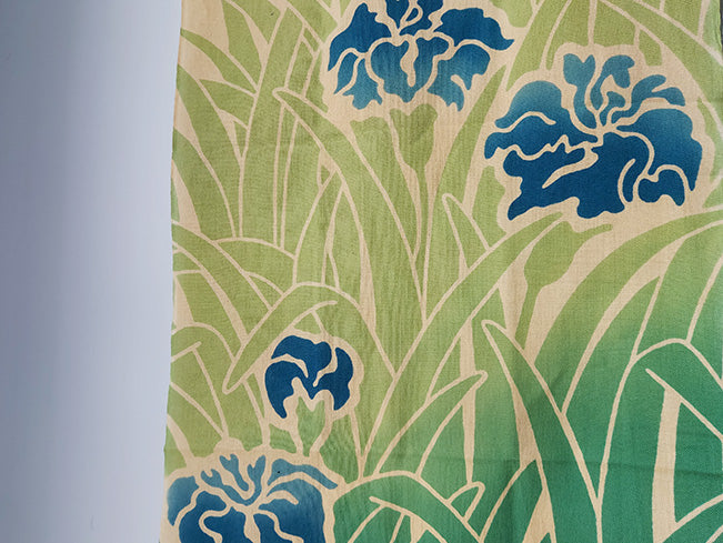 
                  
                    Japanese Iris Tenugui Cloth by Chikusen
                  
                