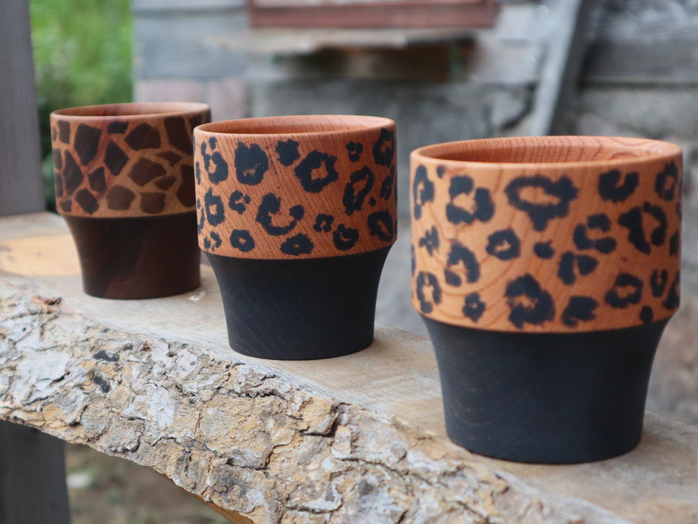 
                  
                    Wooden Leopard Pattern Yunomi Cup by KOPPA
                  
                