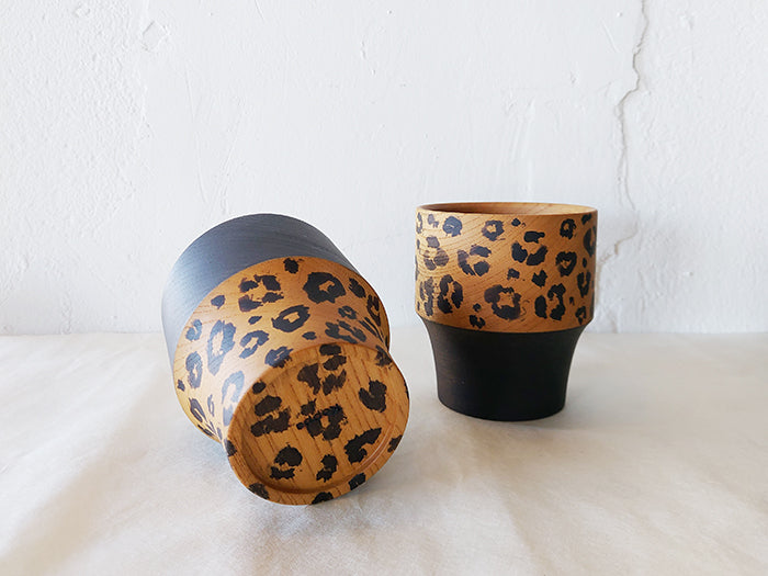 
                  
                    Wooden Leopard Pattern Yunomi Cup by KOPPA
                  
                