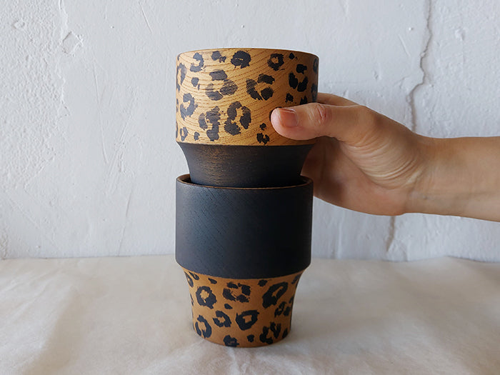 
                  
                    Wooden Leopard Pattern Yunomi Cup by KOPPA
                  
                