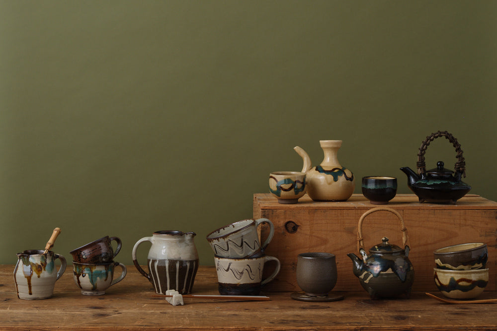 
                  
                    Sansai Glazed Karakara by Ryumonji Pottery
                  
                