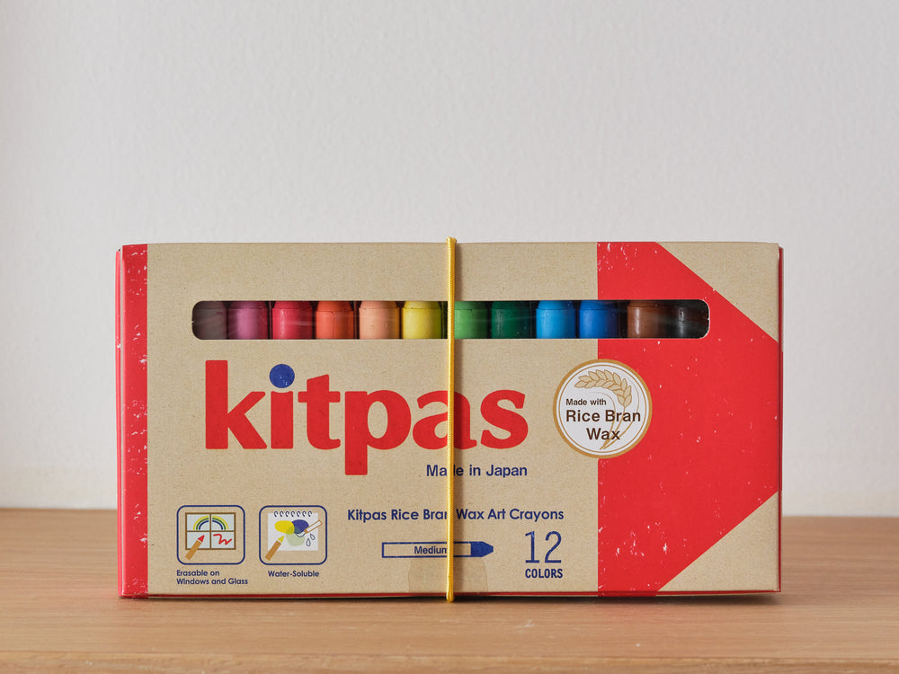 KITPAS 12-color crayons [LARGE size] – babyfoodmanila