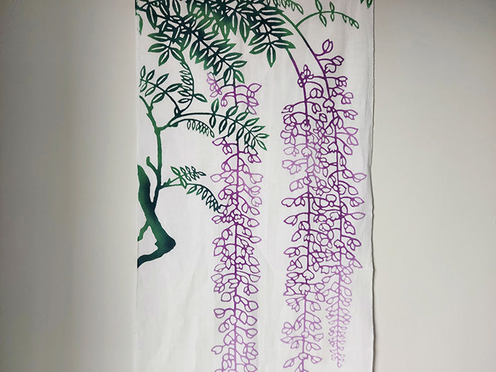 
                  
                    Wisteria Design Tenugui Cloth by Chikusen
                  
                