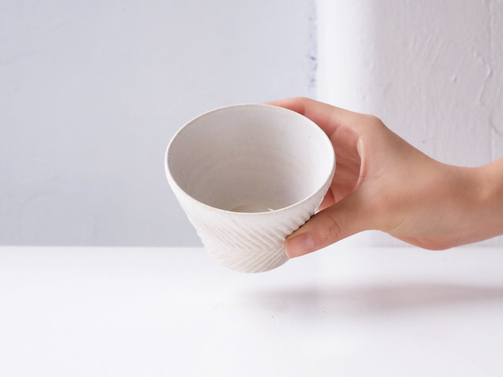 
                  
                    Feather Patterned Cup by Mishio Suzuki
                  
                