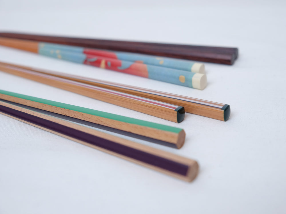 
                  
                    Matsukan Chopsticks: Green and Purple Panels
                  
                