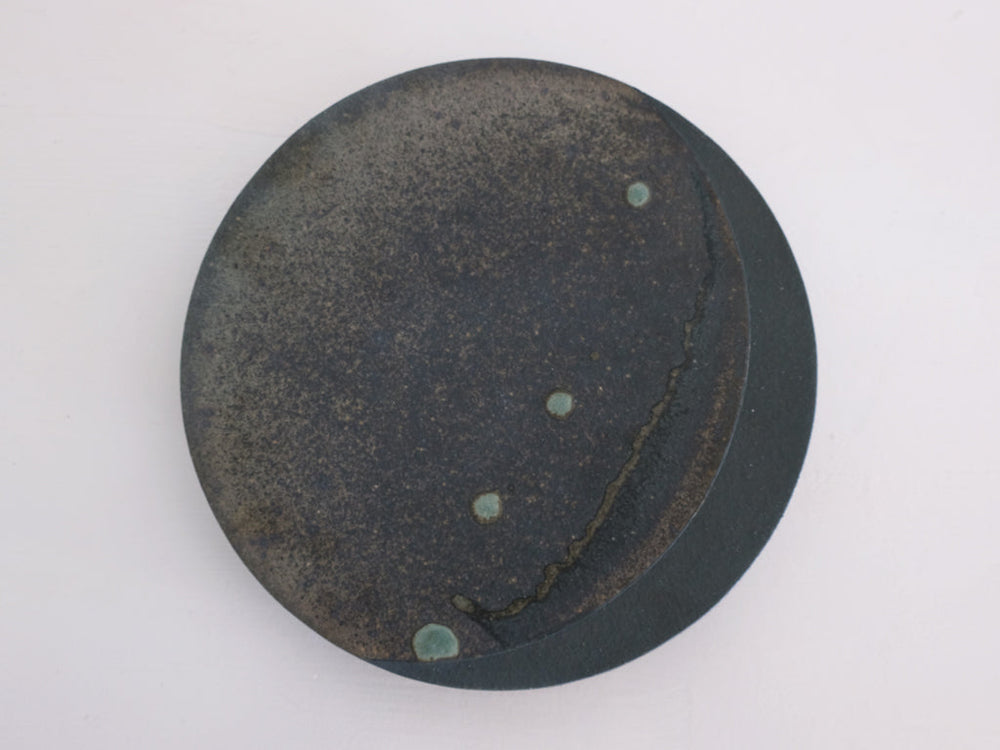 [wholesale] 8-sun Moon Plate by Osamu Tsutsui