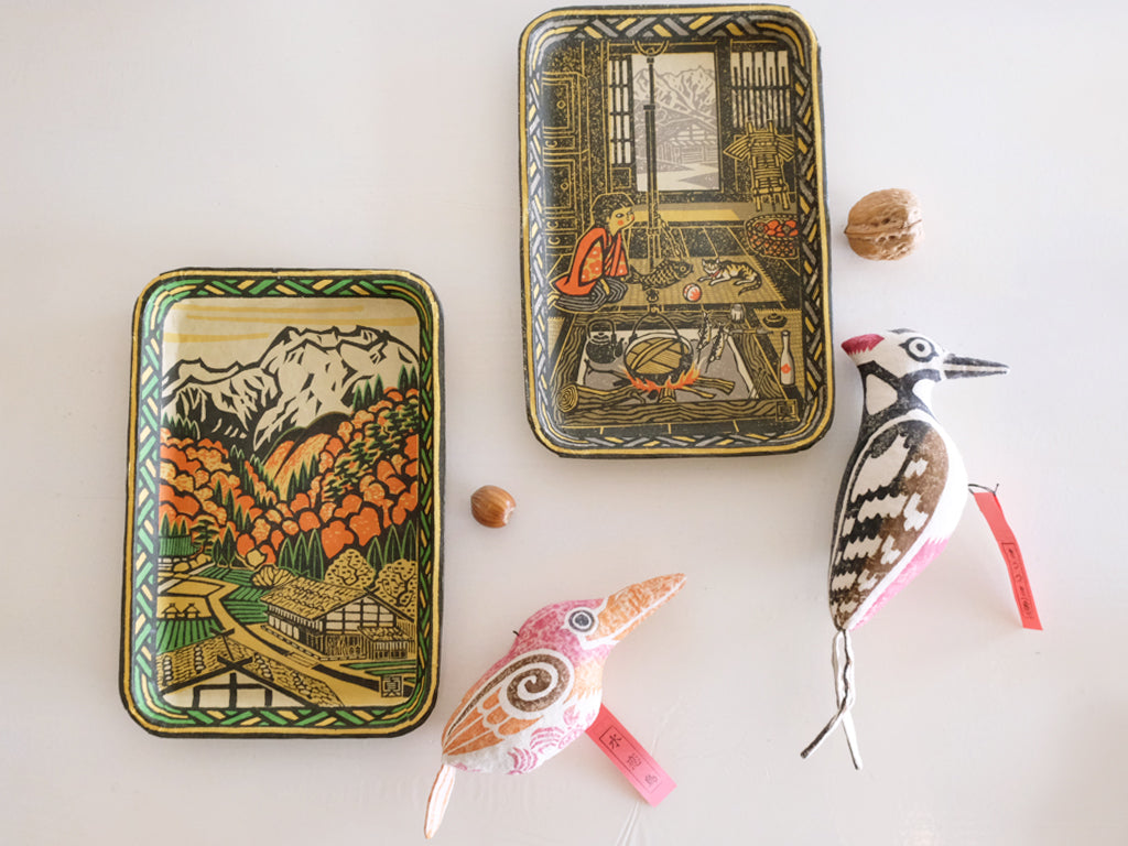 
                  
                    Paper Tray with Ruddy Kingfisher and Woodpecker
                  
                