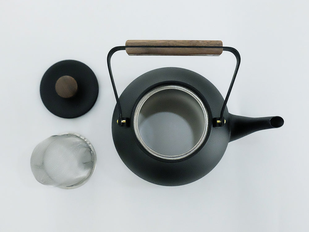 
                  
                    Black Textured Tea Pot by Miyazaki Seisakusho
                  
                