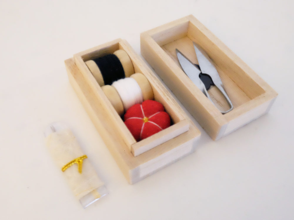 
                  
                    Small Sewing Box by Hiro (Seigaiha wave pattern)
                  
                