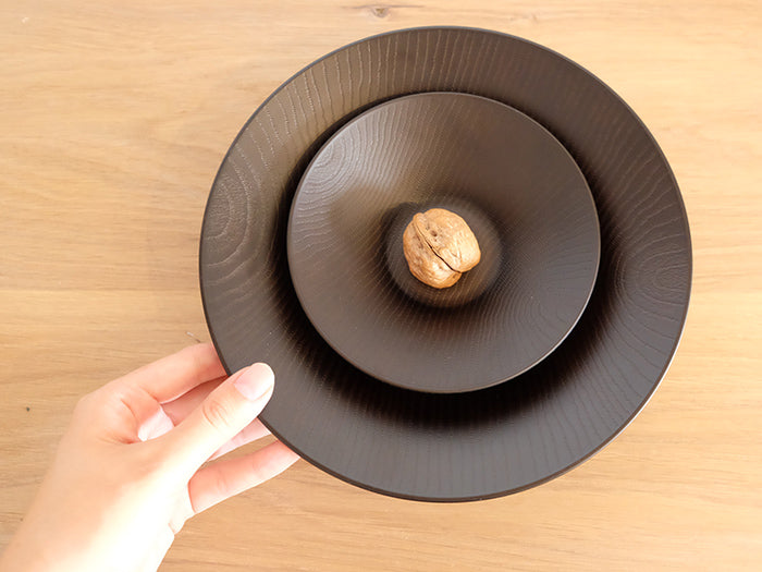 
                  
                    Large Wood Patterned Outdoor Plate by Takenaka
                  
                