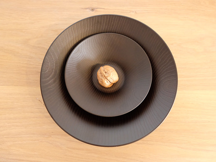 Large Wood Patterned Outdoor Plate by Takenaka