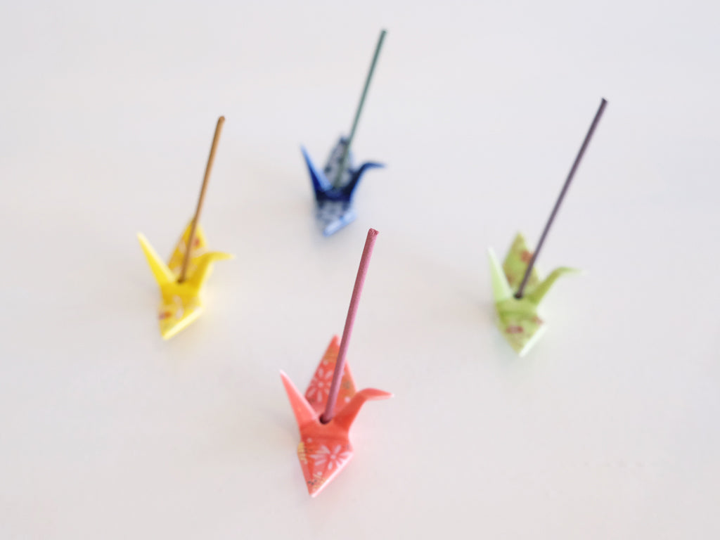 
                  
                    Kosaido Incense Holder: Orizuru (Crane)
                  
                