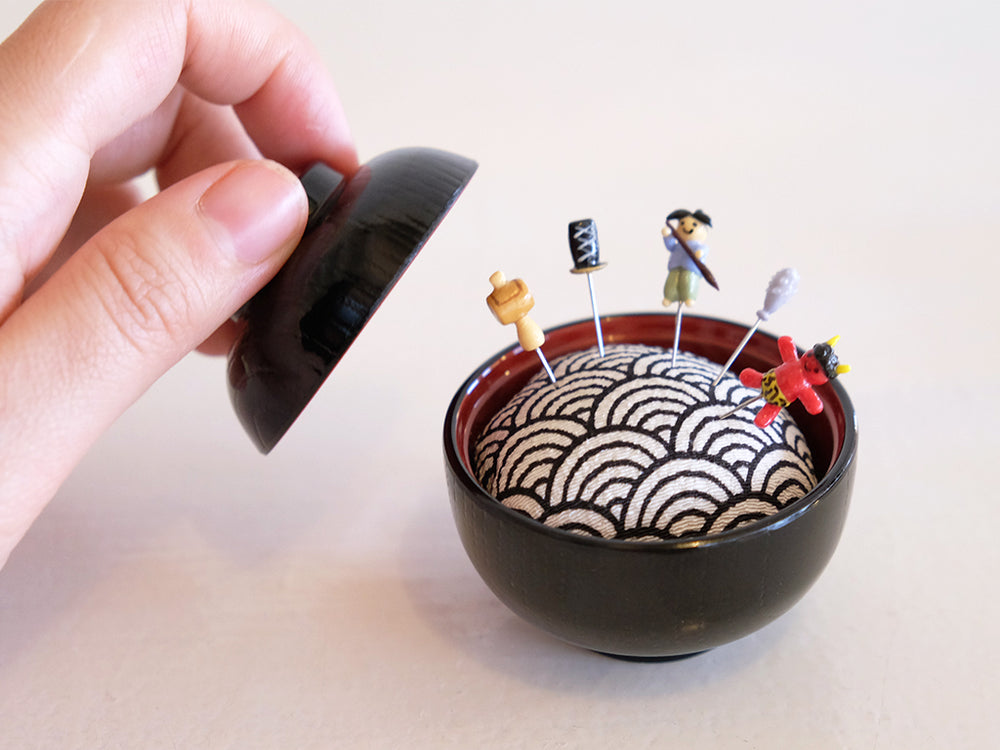 
                  
                    Issun-bōshi Sewing Pin Cushion and Pins by Hiro
                  
                