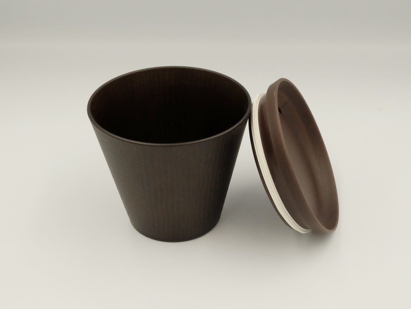
                  
                    Wood Patterned Cup with Lid by Takenaka
                  
                